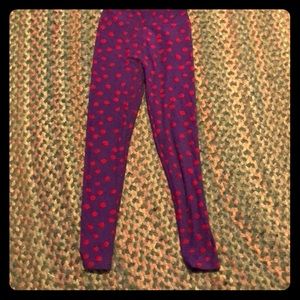 Purple/Red Polka Dot LuLaRoe Leggings